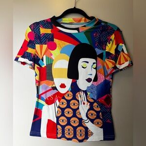 Women’s Multicolor Graphic Print Tee